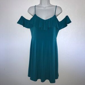 COPY - 2/$25 Express Stretch Cold Shoulder Ruffle Dress
